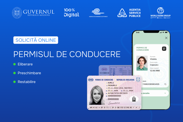 Acum poți solicita online eliberarea, preschimbarea și restabilirea permisului de conducere