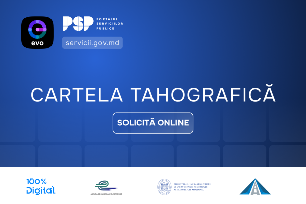 Noutate pentru conducătorii auto și companiile de transport: pot depune cererea online pentru eliberarea cartelei tahografice