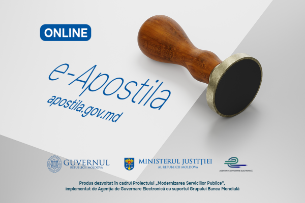 Apostilarea electronică - serviciul public digital lansat într-o nouă versiune