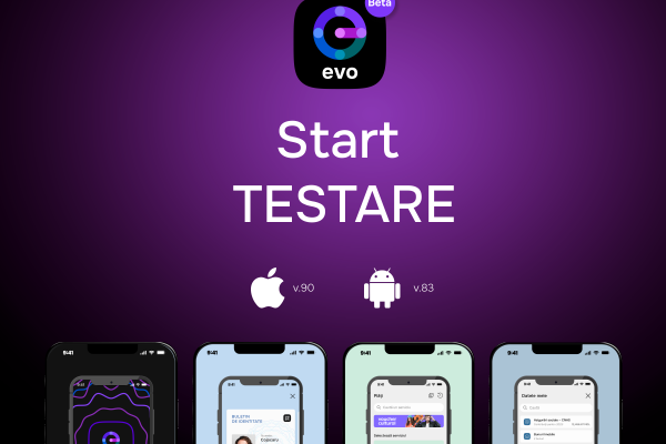 Start testare EVO. Peste 3,500 de persoane au primit acces la aplicație în regim Beta