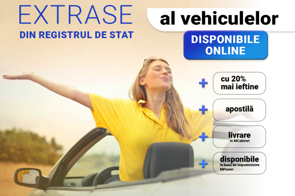 Extrasele din Registrul de stat al vehiculelor, disponibile online