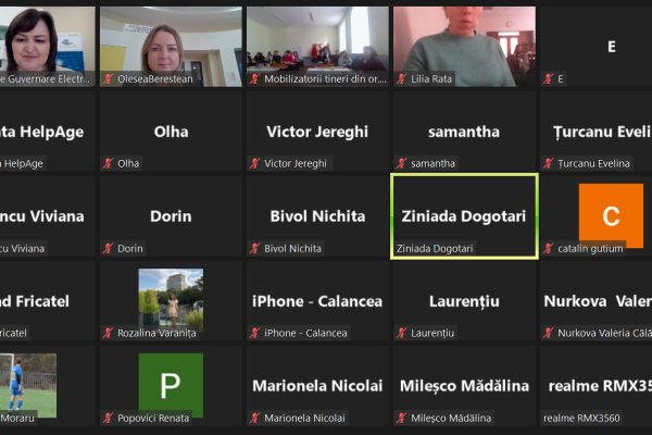 Serviciile publice digitale în atenția tinerilor voluntari de la Nisporeni, Călărași și Cojușna