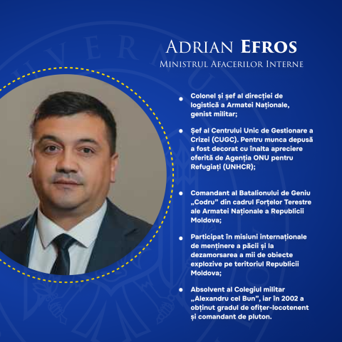 Adrian Efros Ministrul Afacerilor Interne