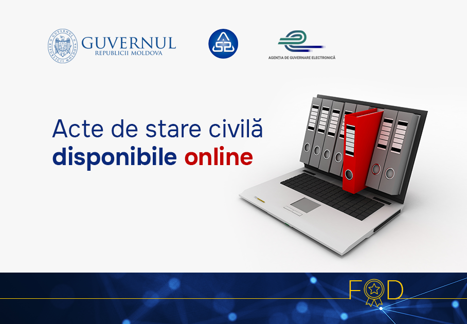 Actele de stare civilă au fost integrate pe platforma FOD