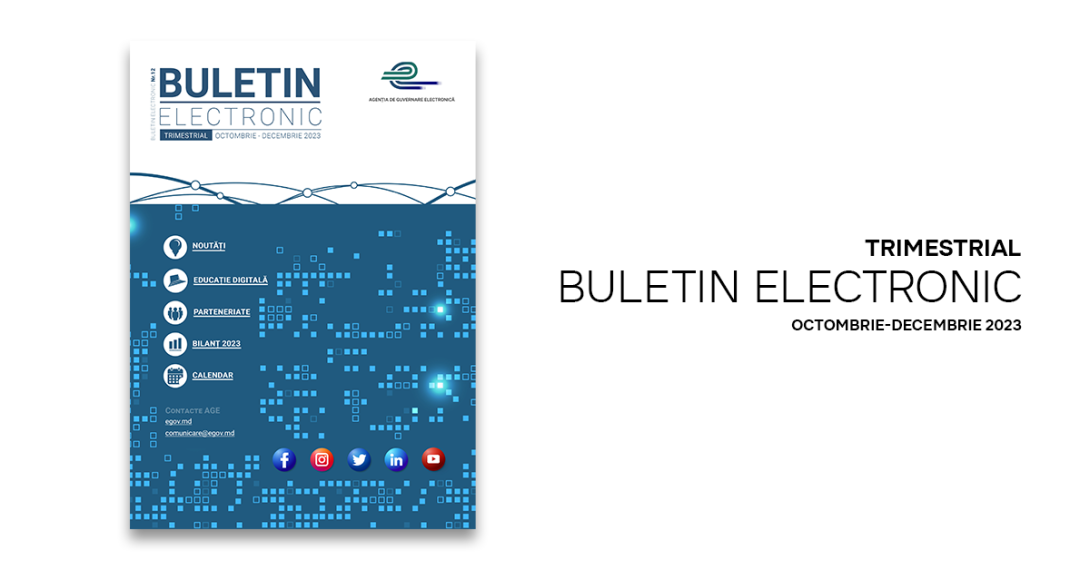 Buletin informativ, ediția nr. 12. Fii la curent cu transformările digitale din sectorul public