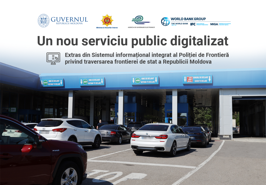 Documentul privind traversarea frontierei de stat a Republicii Moldova, disponibil în format digital